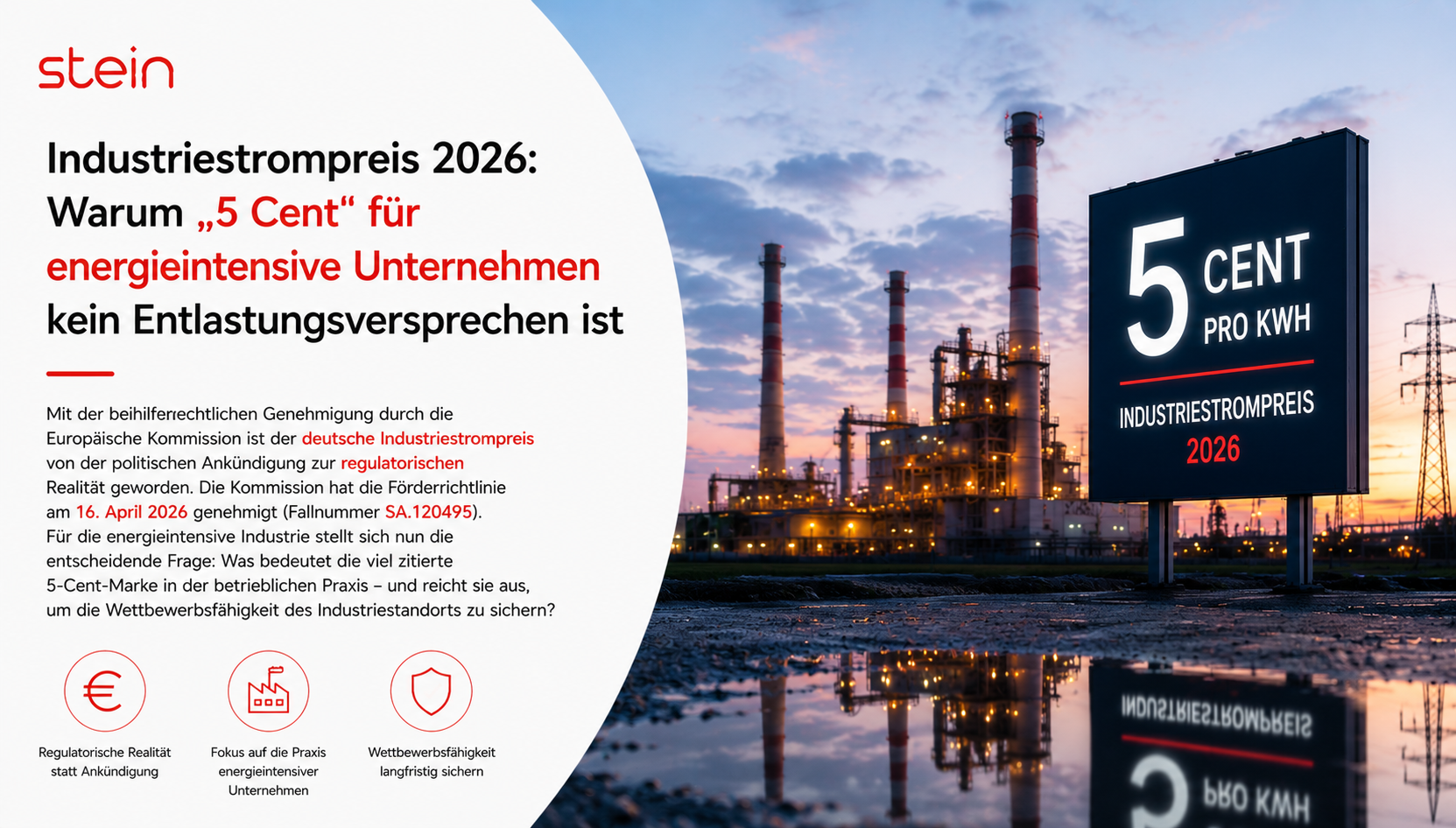 Industriestrompreis 2026: Was die 5-Cent-Marke wirklich bedeutet