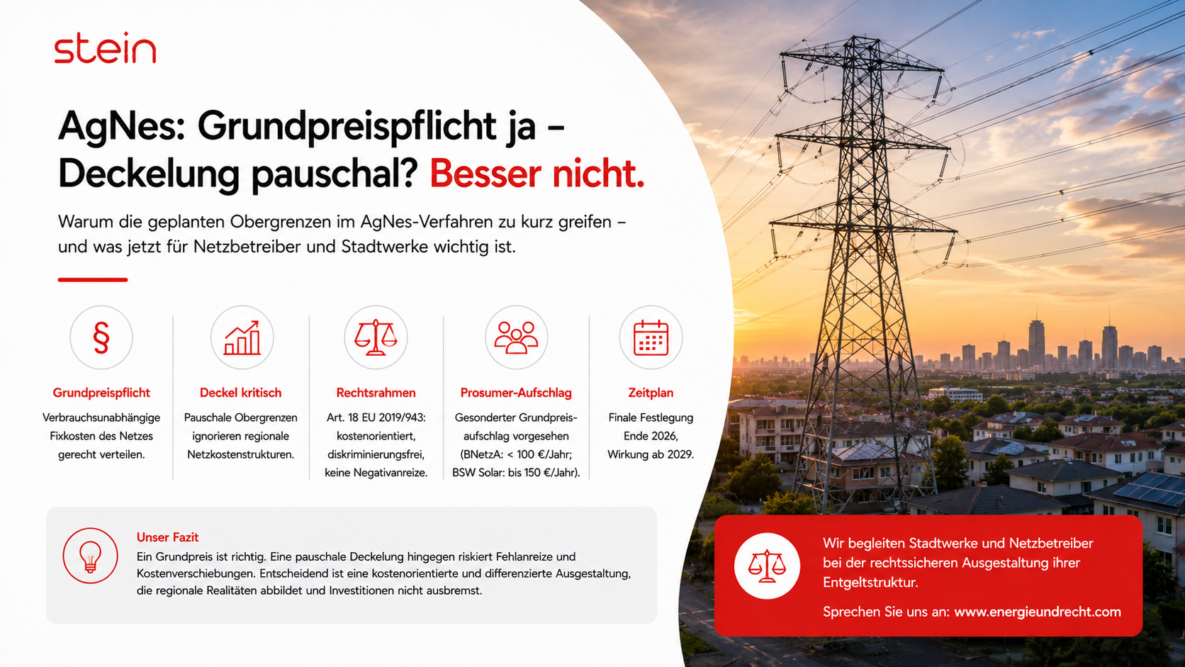 AgNes-Reform: Grundpreispflicht und Deckel – was Netzbetreiber jetzt wissen müssen