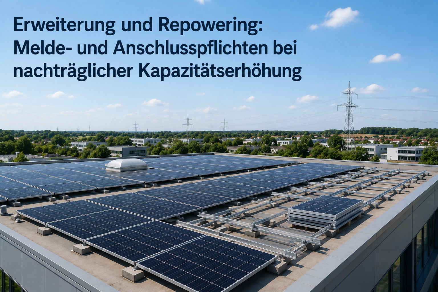 Erweiterung und Repowering: Melde- und Anschlusspflichten bei nachträglicher Kapazitätserhöhung
