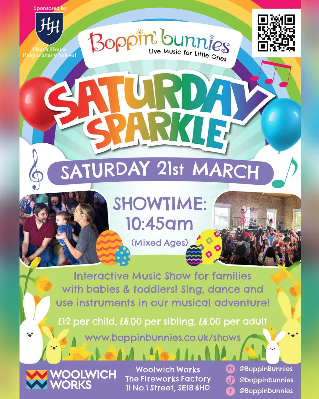 Boppin' Bunnies - Woolwich Works - Saturday 21st March