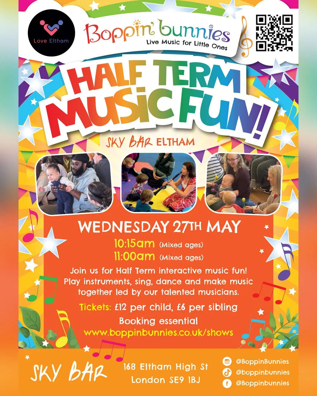 Boppin' Bunnies - Half Term Music Fun - Wednesday 27th May