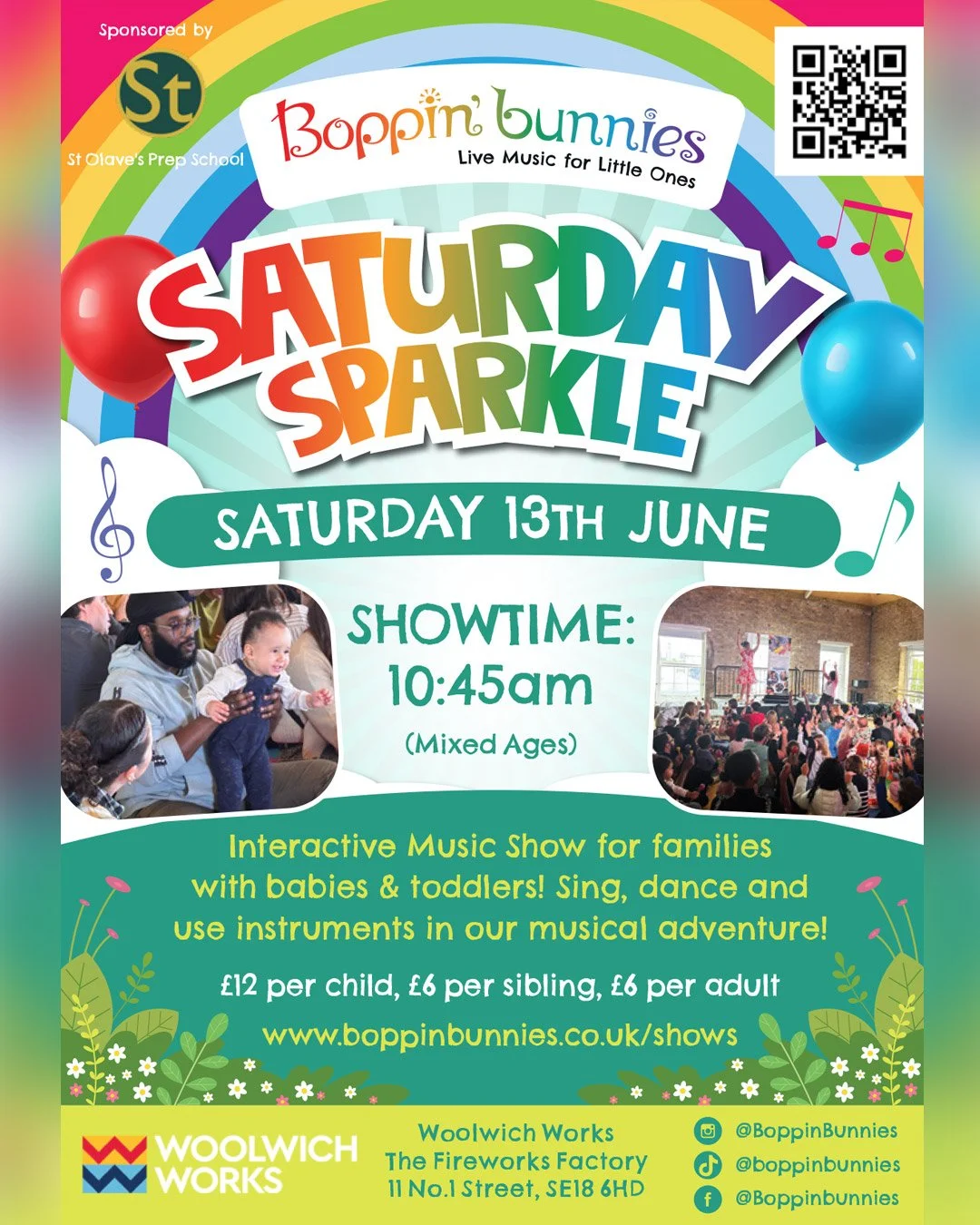 Boppin' Bunnies - Woolwich Works - Saturday 13th June