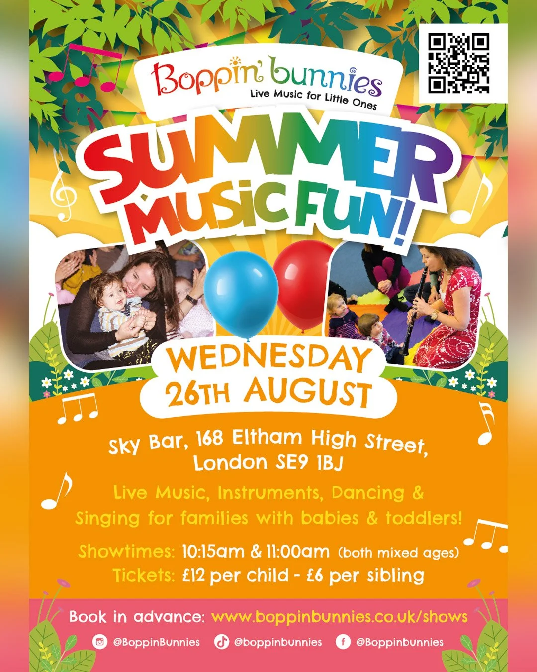 Boppin' Bunnies - Summer Interactive Music - Sky Bar Eltham - Wednesday 26th August 