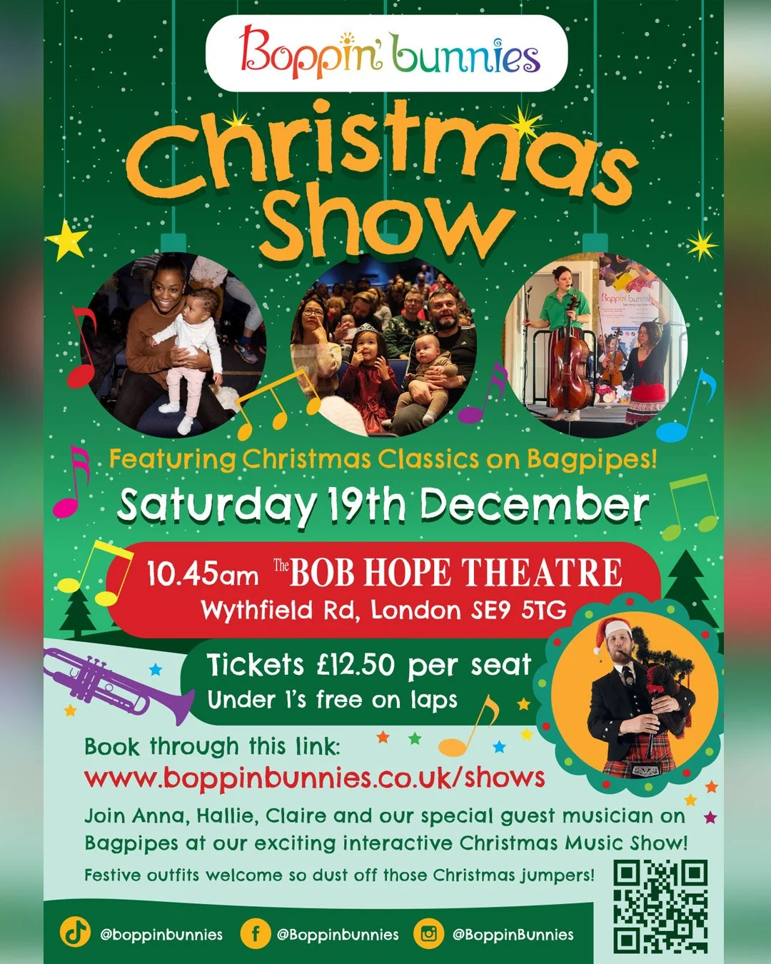 Boppin' Bunnies Christmas Show​, ​Bob Hope Theatre - Saturday 19th December