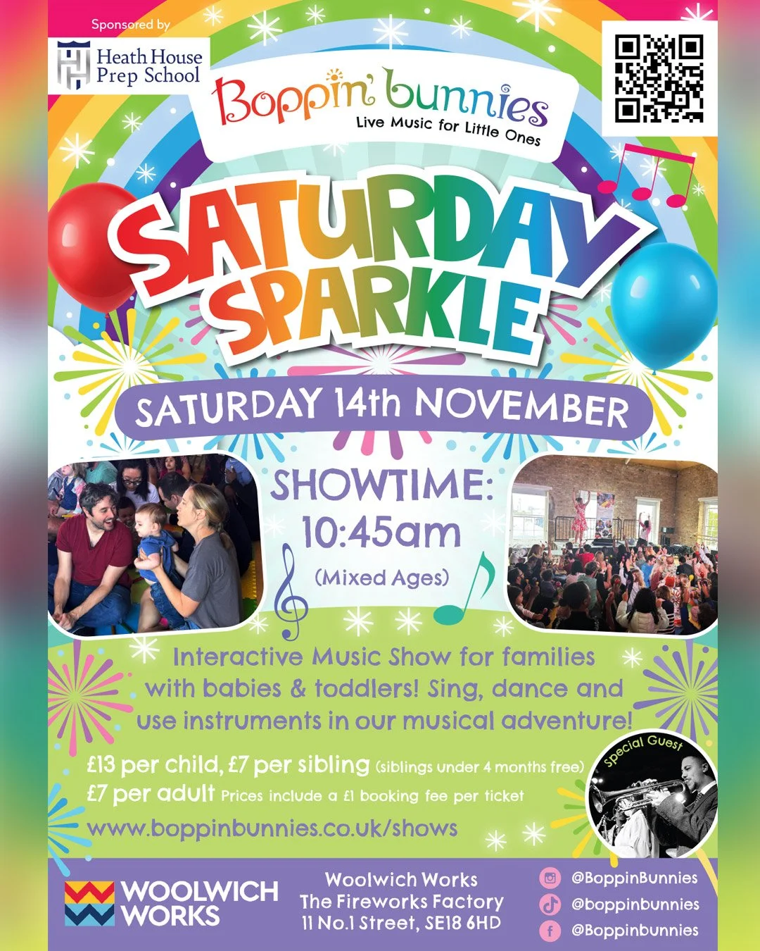​Boppin' Bunnies​ Interactive Music Show, Woolwich Works - Saturday 14th November