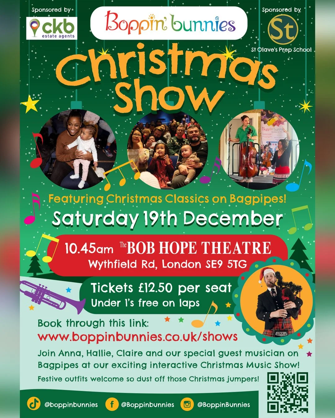 Boppin' Bunnies Christmas Show​, ​Bob Hope Theatre - Saturday 19th December