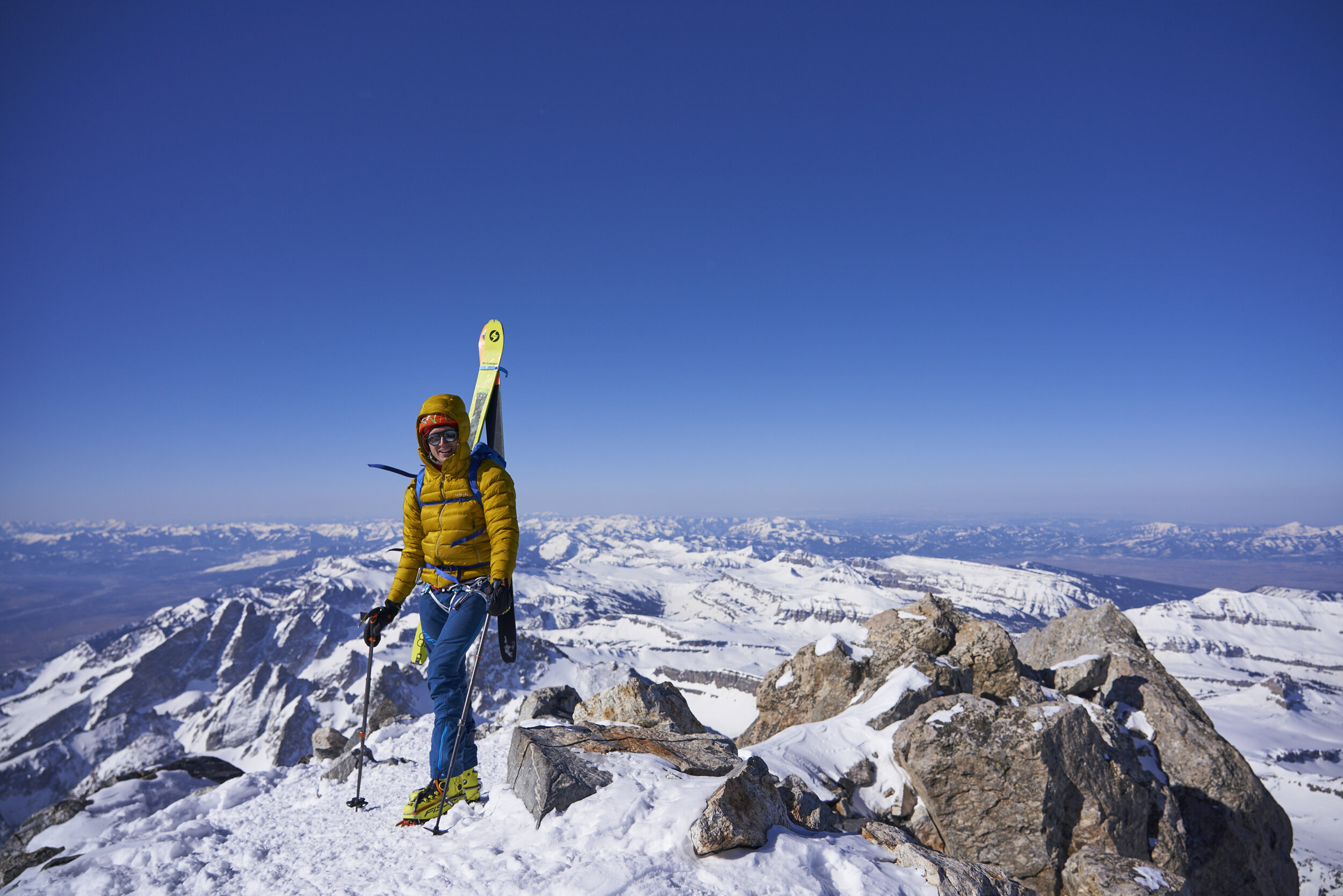 Chris on the summit of the Grand Teton