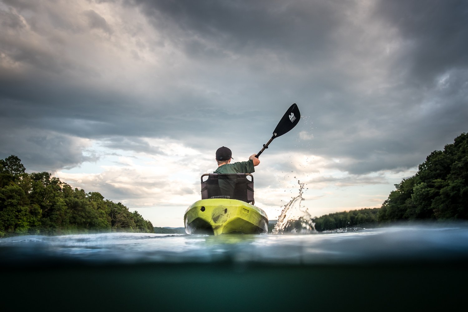 A paddle in the mountains