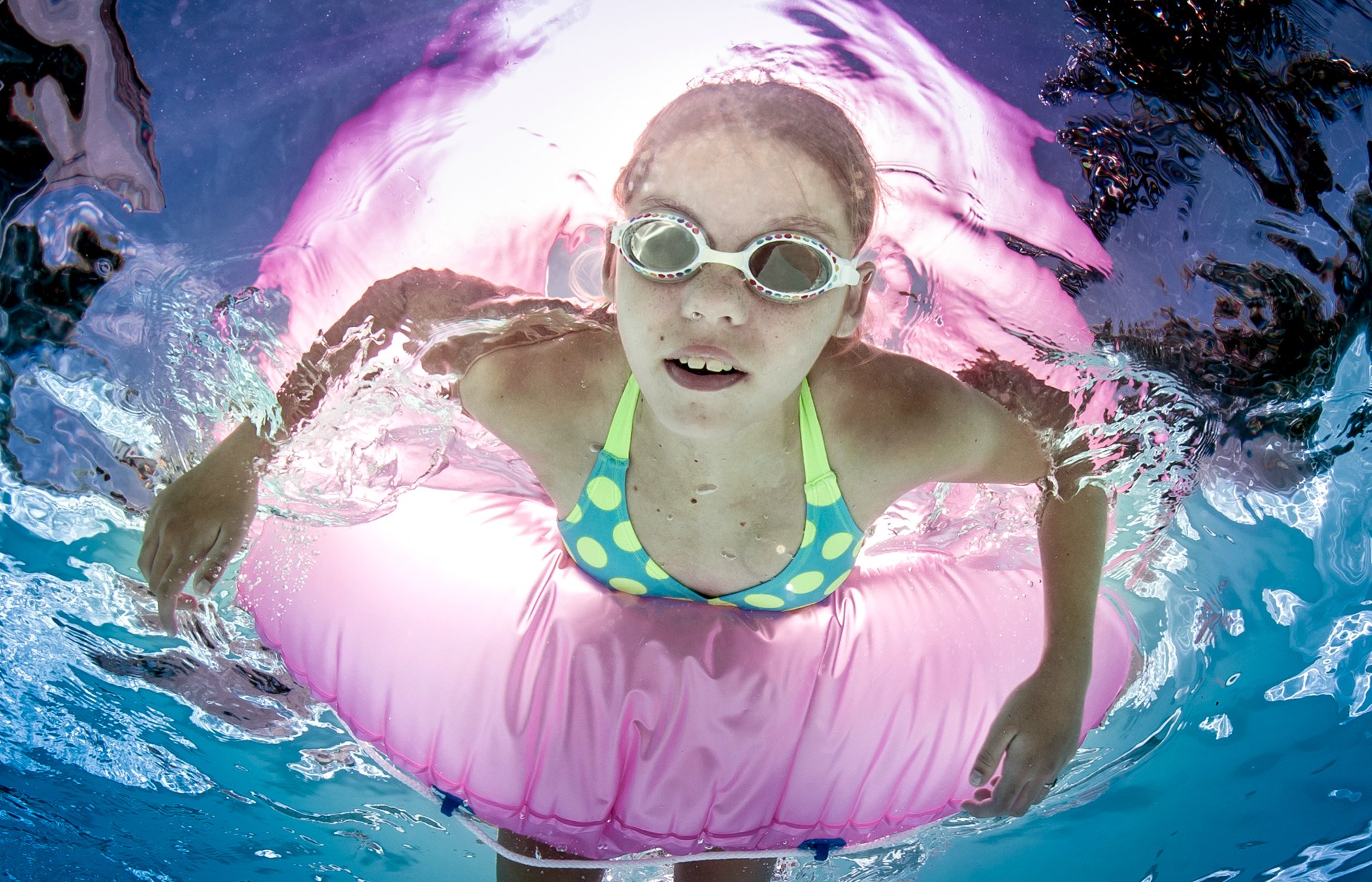 Girl in The Pink Tube