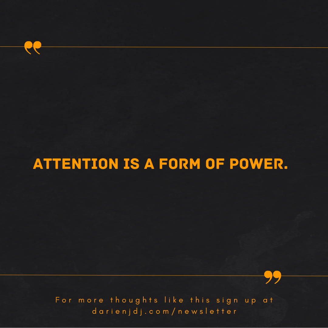 Mmmm... Choices, heroism, power and attention.