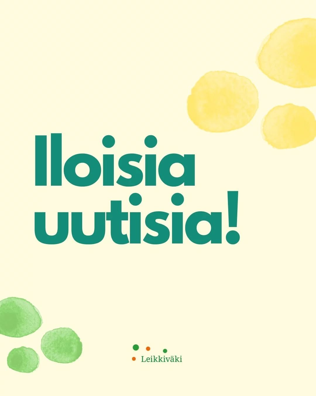 Iloisia uutisia!

Leikkiv&auml;ki siirtyy osaksi Kohtaus Ry:n toimintaa maaliskuussa 2026.

Leikkiv&auml;en Kallion ja Malmin ryhm&auml;toiminnat jatkuvat tutusti, mutta tulevaisuudessa osana Kohtauksen kokonaisuutta.

@kohtaus