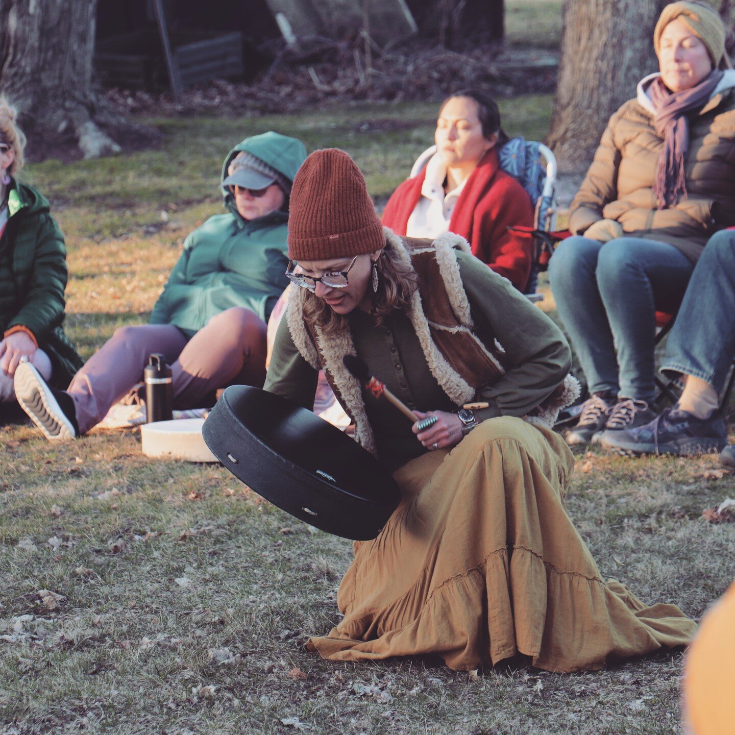 In-person guided shamanic journeys + potlucks! 4/9 &amp; 4/23 + more to come. Free &amp; INDOORS in McFarland, WI. Full details👉 link in bio.
​
Shamanic journeying is an active practice. I guide in a way that opens a safe, pristine, calm, healing sp