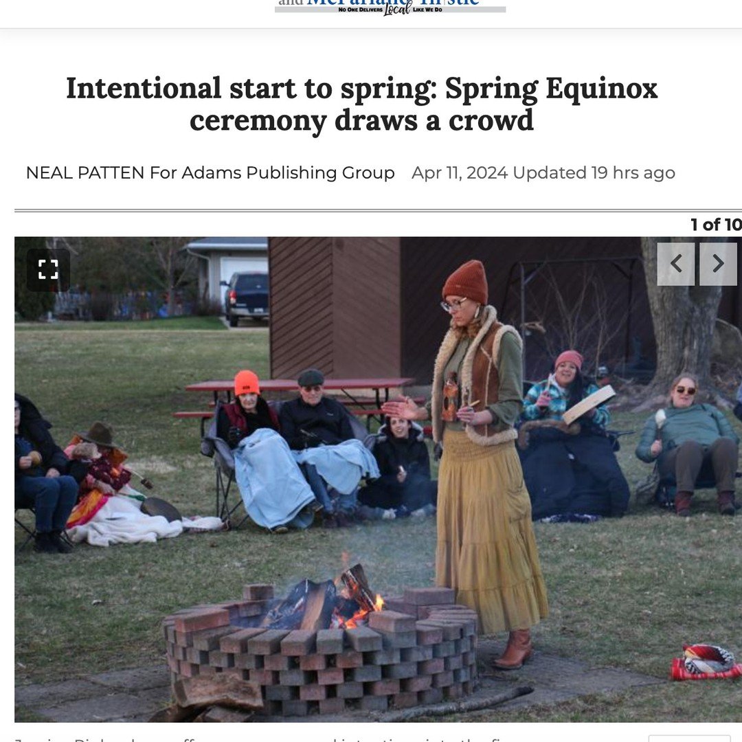 Our &quot;Spring Equinox Fire Ceremony: A Unifying Shamanic + Christian Ceremony&quot; made it into a local paper🔥
​
Thank you Neal Kincaid Patten for choosing to spend your time photographing and writing about our ceremony- you have already helped 