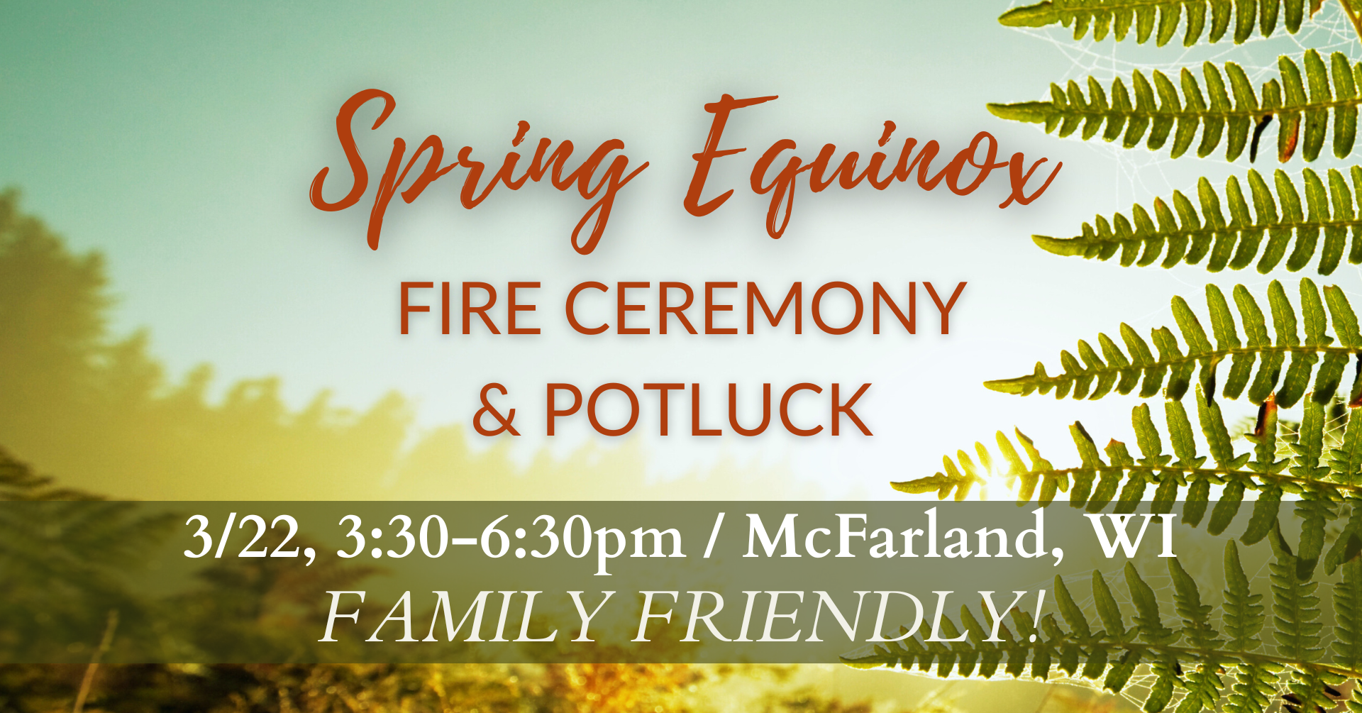 Spring Equinox Fire Ceremony &amp; Community Potluck