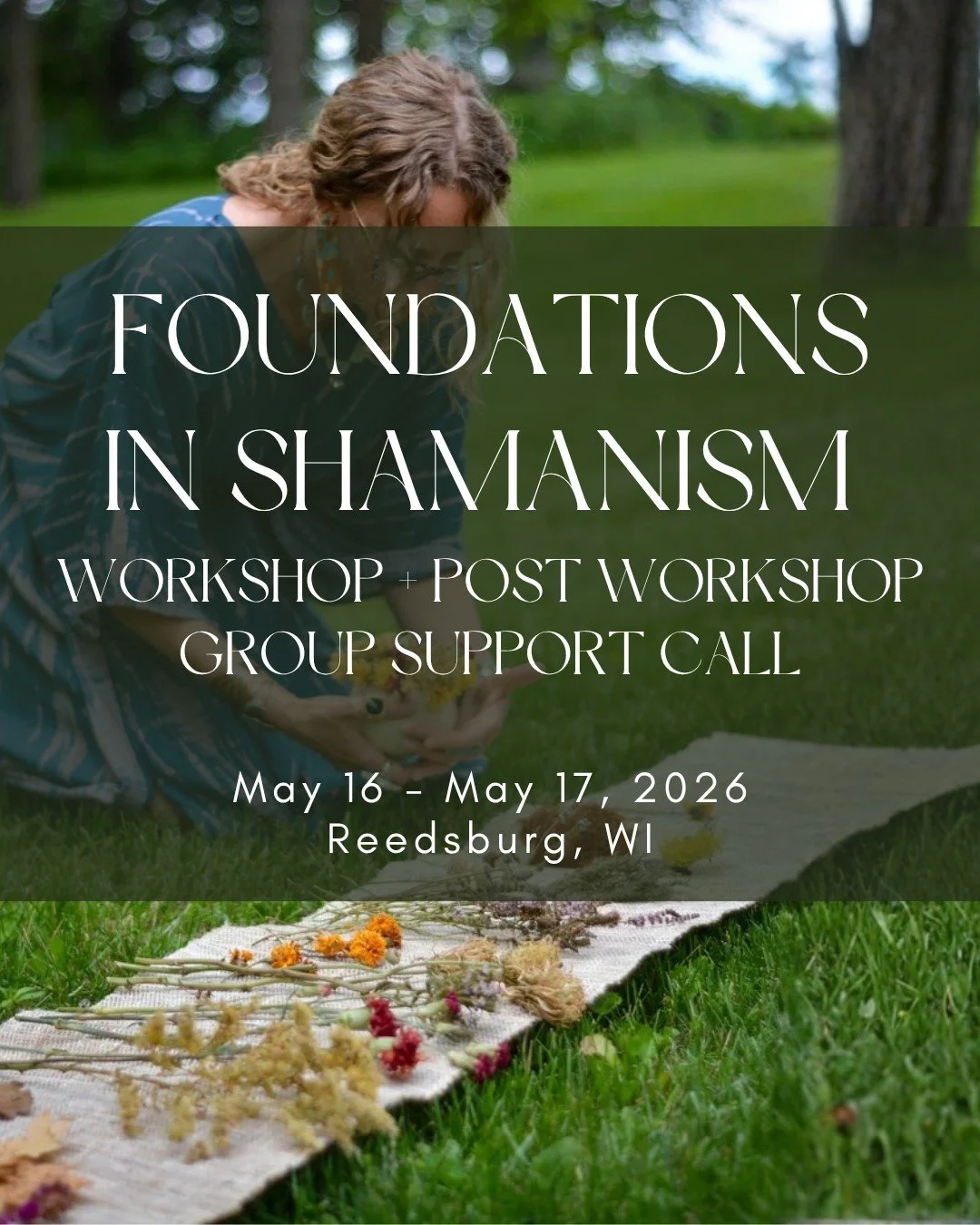 What if the most powerful healing tool you ever found was something you could carry with you forever?

🌿 Foundations in Shamanism Workshop
Saturday&ndash;Sunday, May 16&ndash;17, 2026
Wild Life Refuge &middot; Reedsburg, WI &middot; 10am&ndash;6pm b