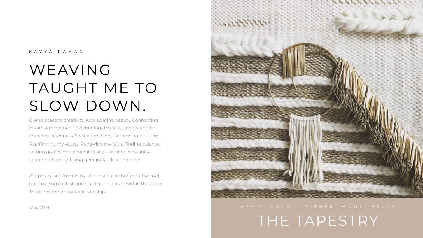 Learning to Weave - Description