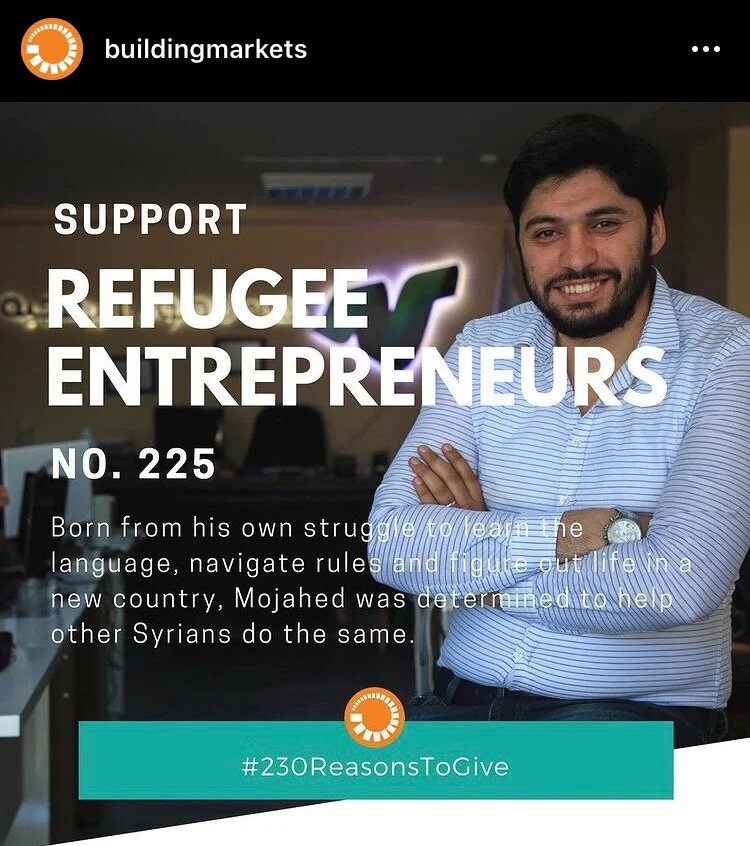 Support Refugee Entrepreneurs - Social Media Campaign 2