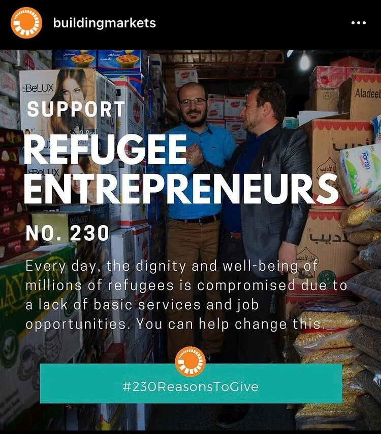 Support Refugee Entrepreneurs - Social Media Campaign 4