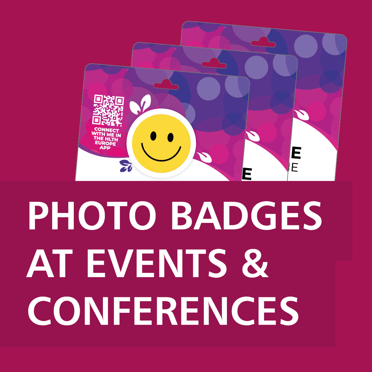 Photo Badges at Events and Conferences