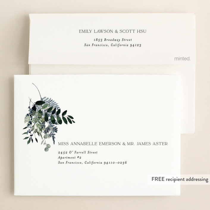 On and On Wedding Invitation Envelope