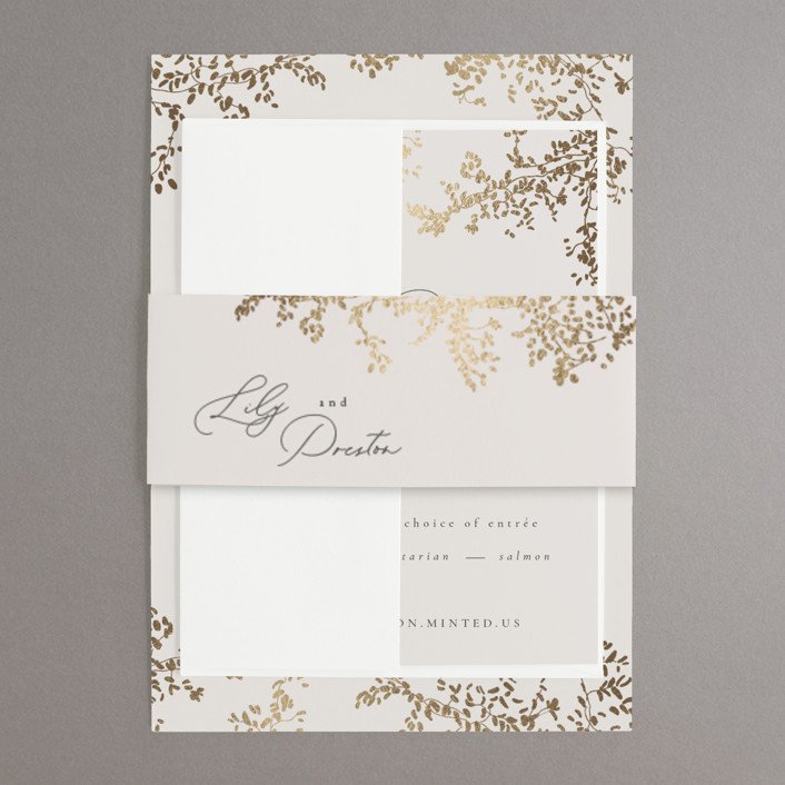 Forever and a day Foil Pressed Wedding Invitation