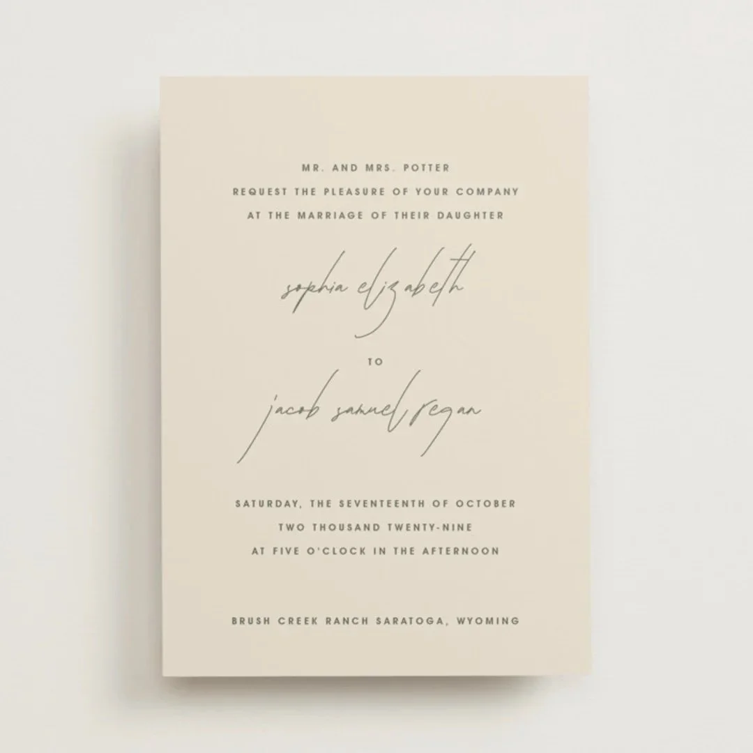 True North Wedding Invitations