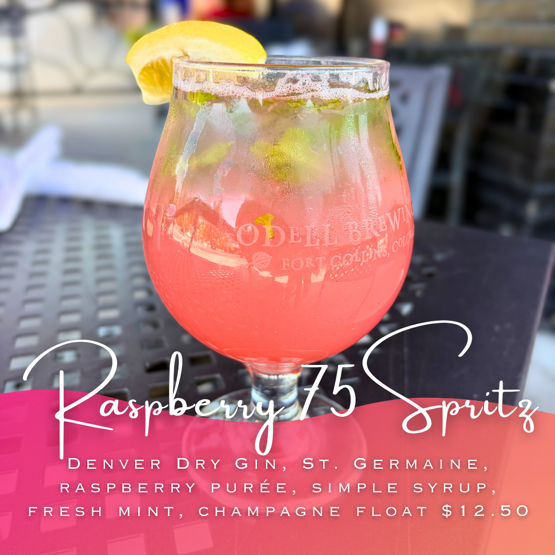 Fresh pink drink with lemon and mint garnish