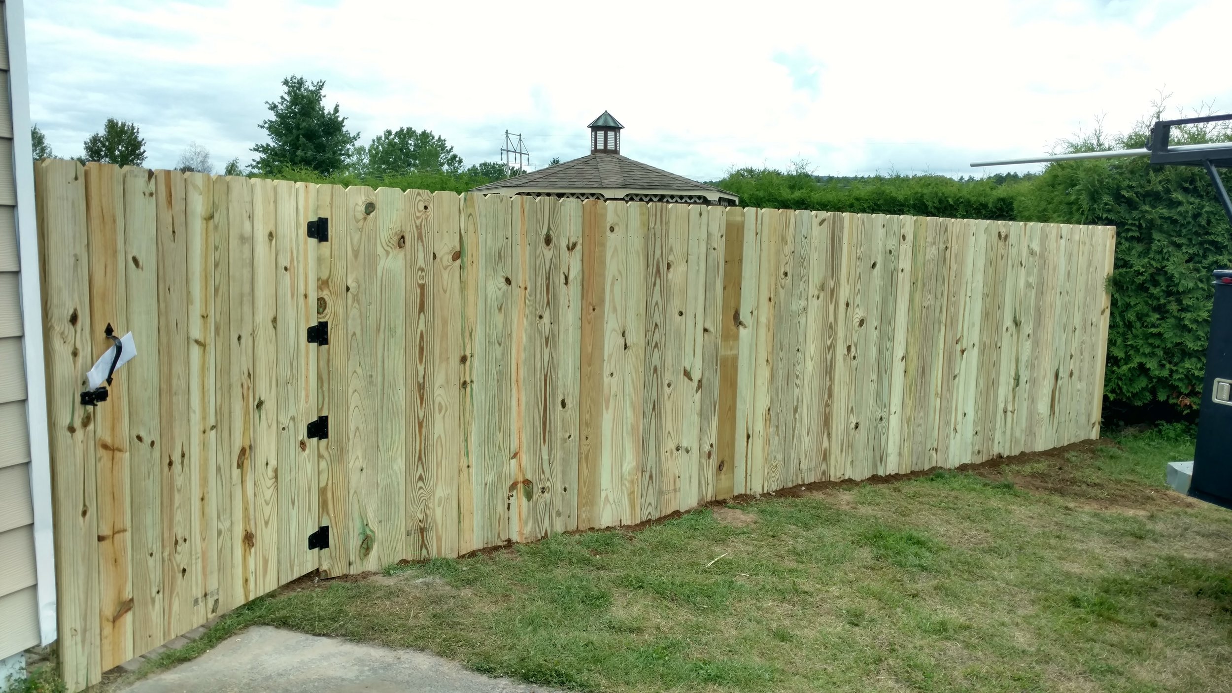 Wooden Stockade Fence