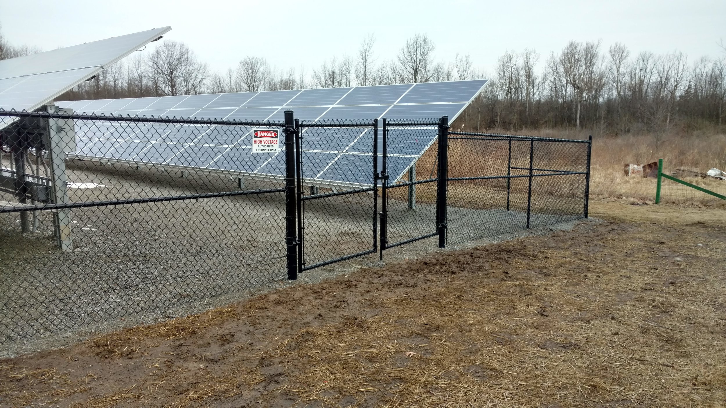 Chain Link Commercial Gate