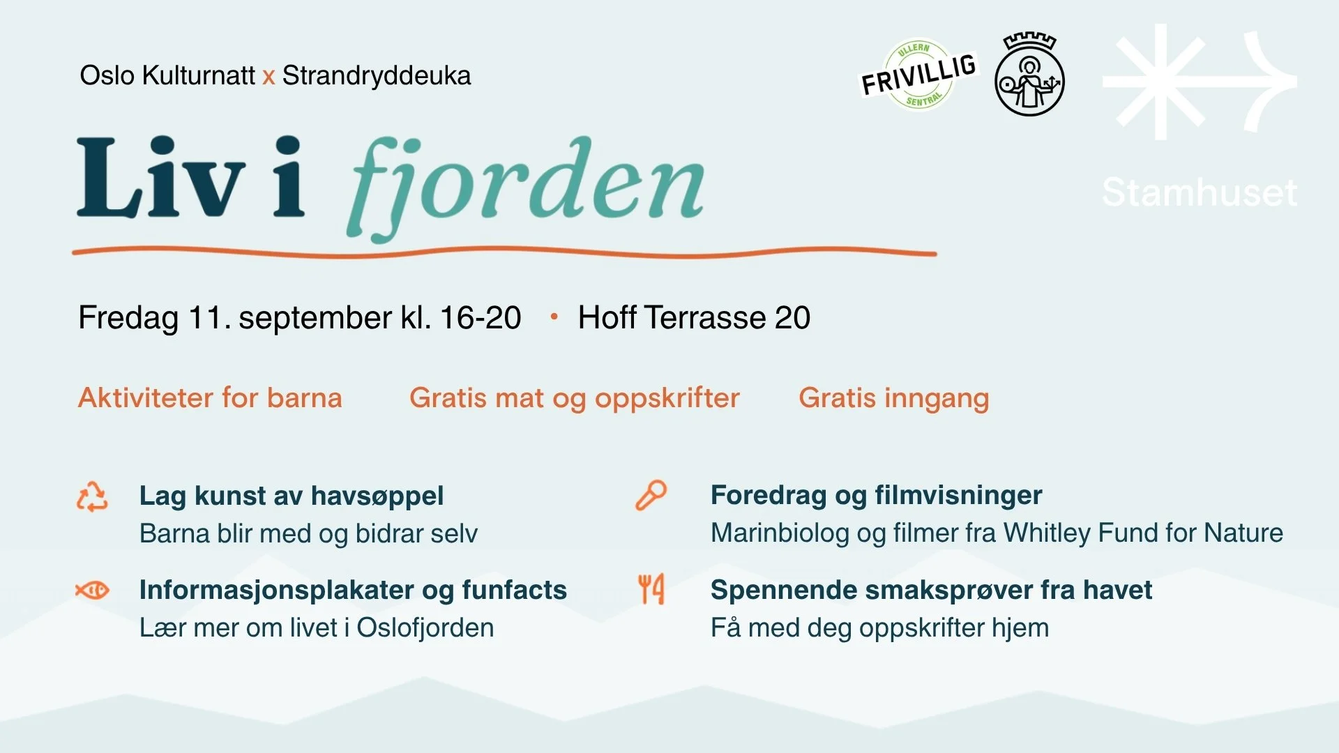 Oslo kulturnatt x Strandryddeuka (Liv i fjorden) 