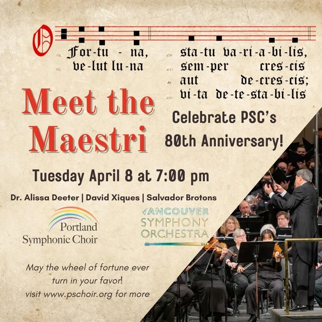 Meet the Maestri with PSC!