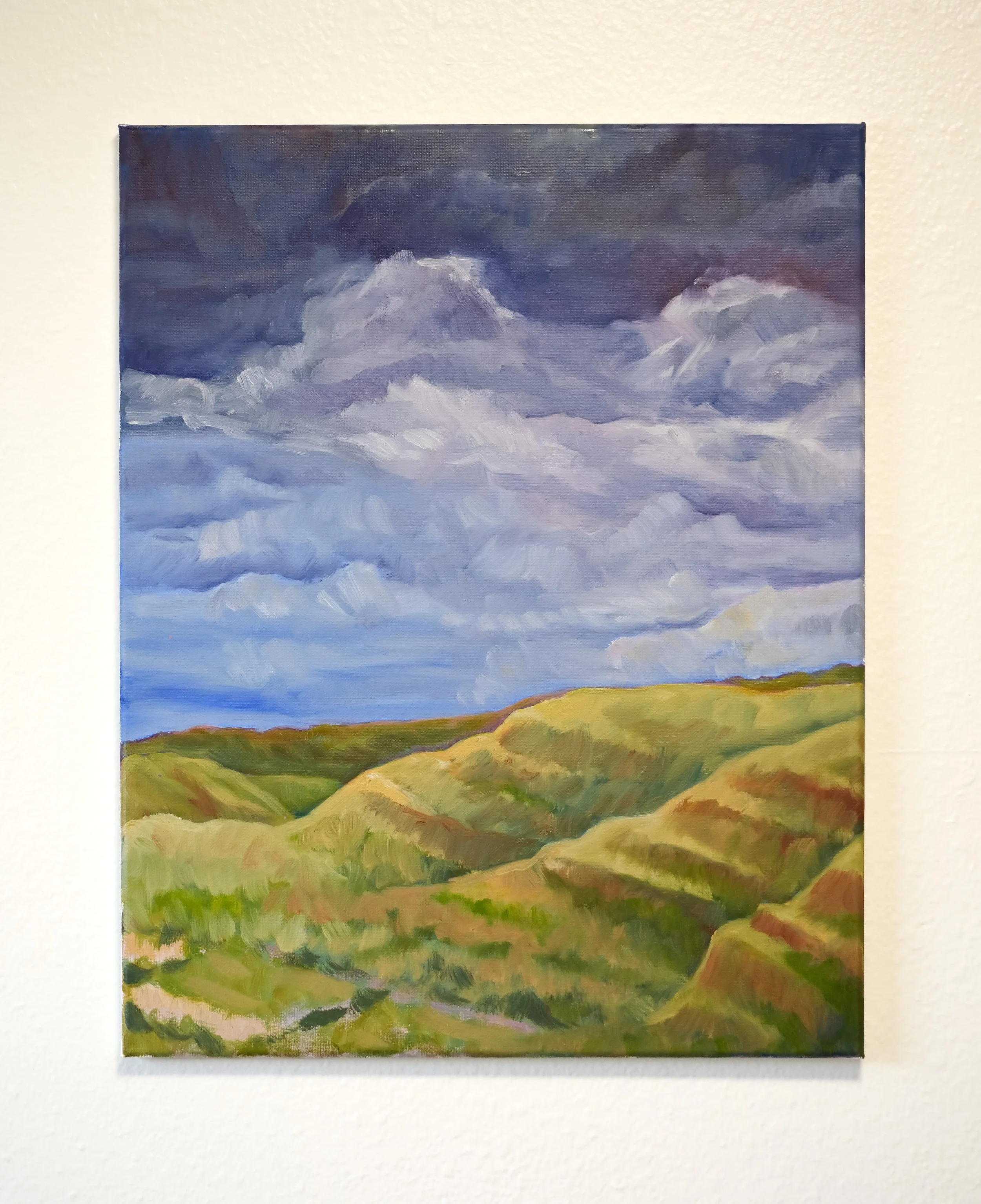 Summer Hills — original oil painting of colorful summer hills near The Dalles, Oregon