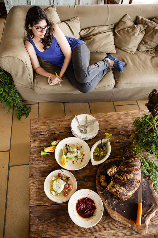 At the home of chef Erez Komarovsky in Mattat, Israel. Photo by Eilon Paz