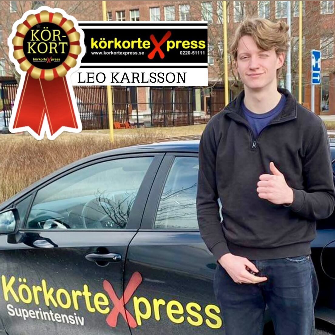 ✅ Grattis Leo!
Det blev ett snabbt men v&auml;ldigt trevligt m&ouml;te, &ouml;nskar dig mycket nytta och n&ouml;je av ditt k&ouml;rkort! Snyggt jobbat! 👍🚗😊⭐️

✅ Grattis till körkortet!

Minst en om dagen tar k&ouml;rkort hos oss! Vill du ocks&ari