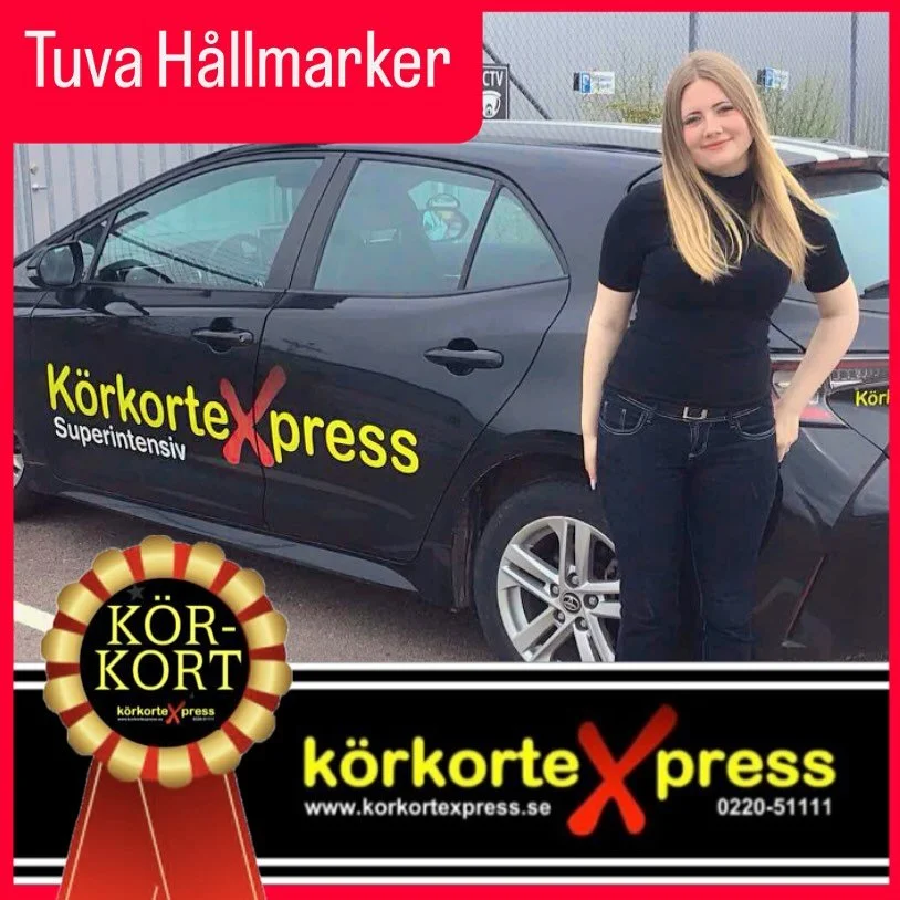 ✅ Grattis Tuva!
Här har vi en som rattar ihop ett helt eget bilkörkort idag! Och hon gjorde det snyggt och säkert också! Snyggt jobbat! 👍⭐️👏☀️🚗
✅ Grattis till körkortet!
Minst en om dagen tar körkort hos oss! Vill du o