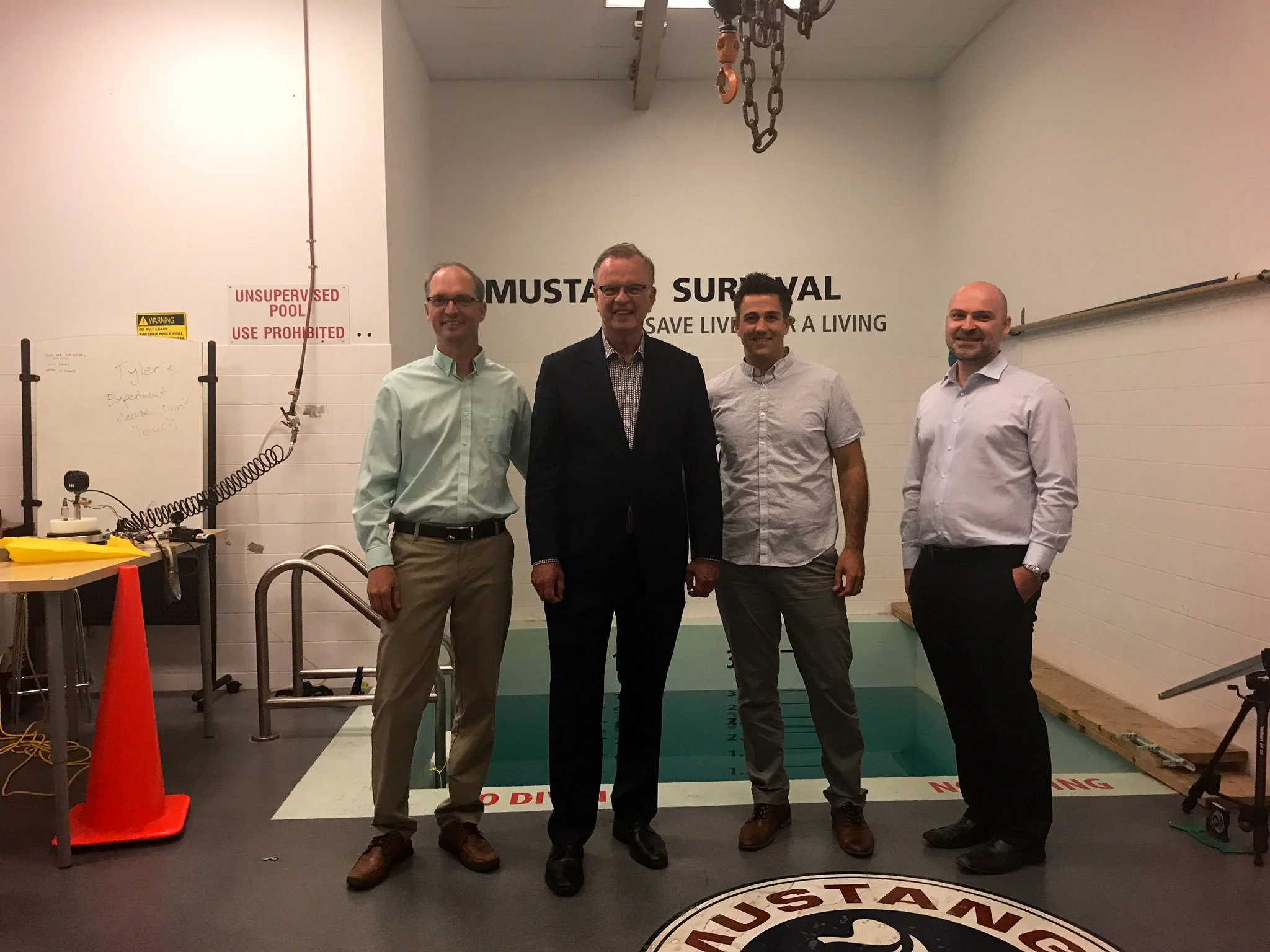 Mark and the team meeting with Minister Ralston.