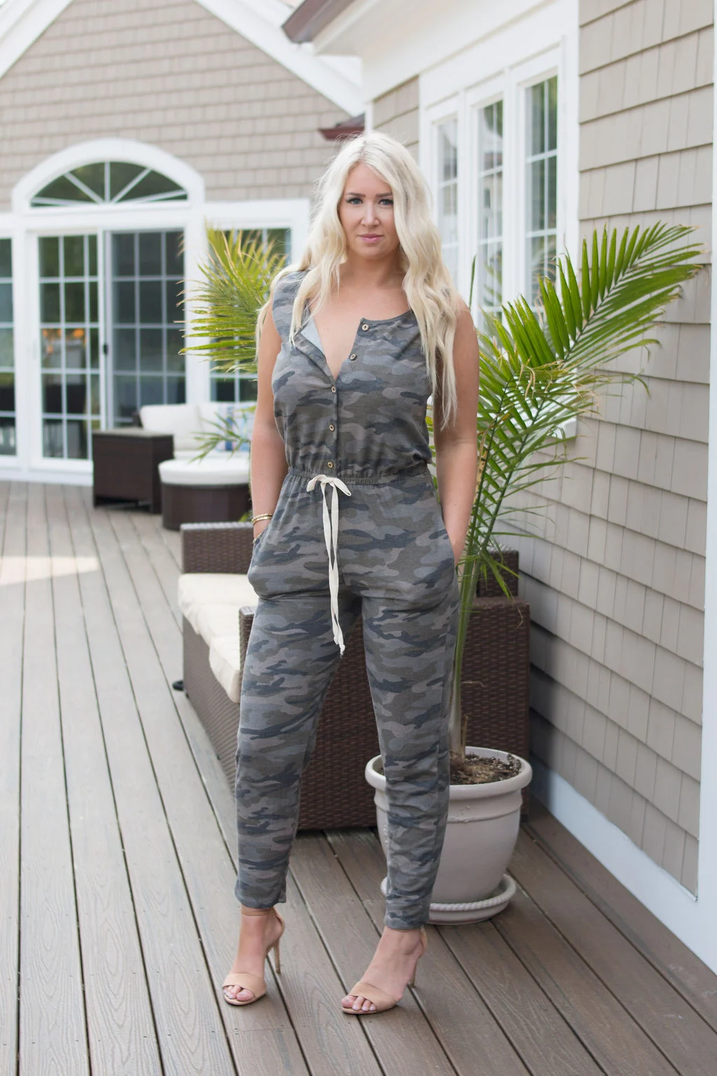 Samantha Camo Romper 