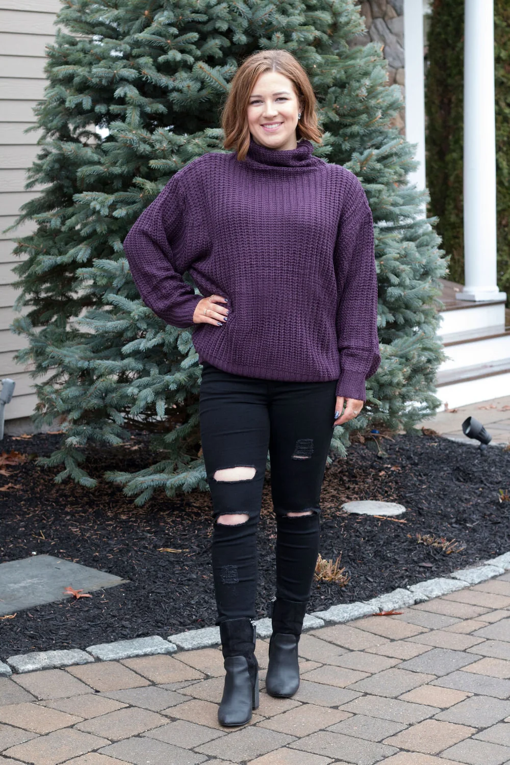 Knit Purple Sweater — Maaa's Monogram Boutique