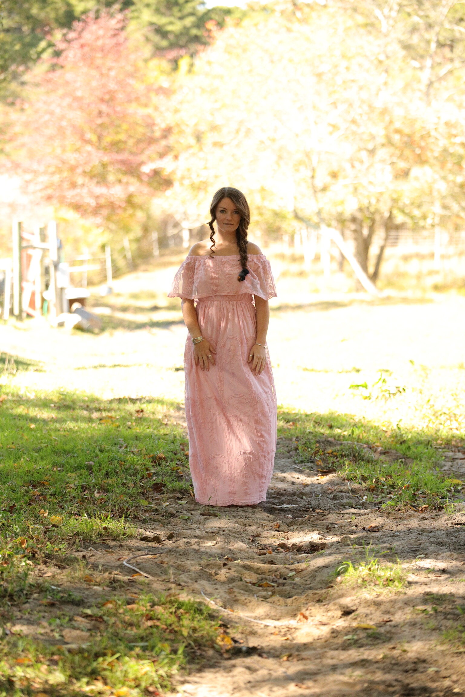 Rusty Rose Lace Cowgirl Dress 