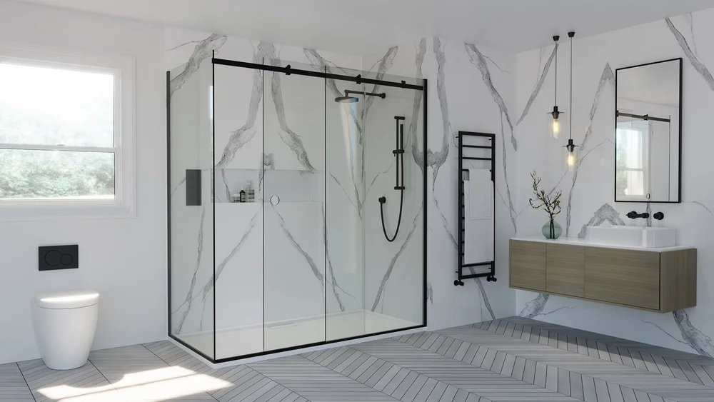 Slider Shower Spaces — The Shower Lab