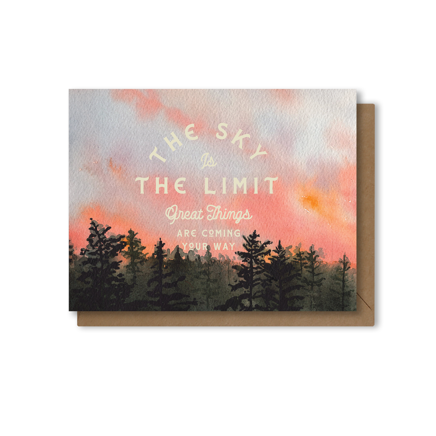 The Sky is the Limit | Great Things are Coming Your Way | Encouragement Grad Greeting Card Wild Watercolor Art & Outdoorsy Goods | Paperbec x Sunset Society The Sky is the Limit | Great Things are Coming Your Way | Encouragement Grad Greeting Card Wild Watercolor Art & Outdoorsy Goods | Paperbec x Sunset Society