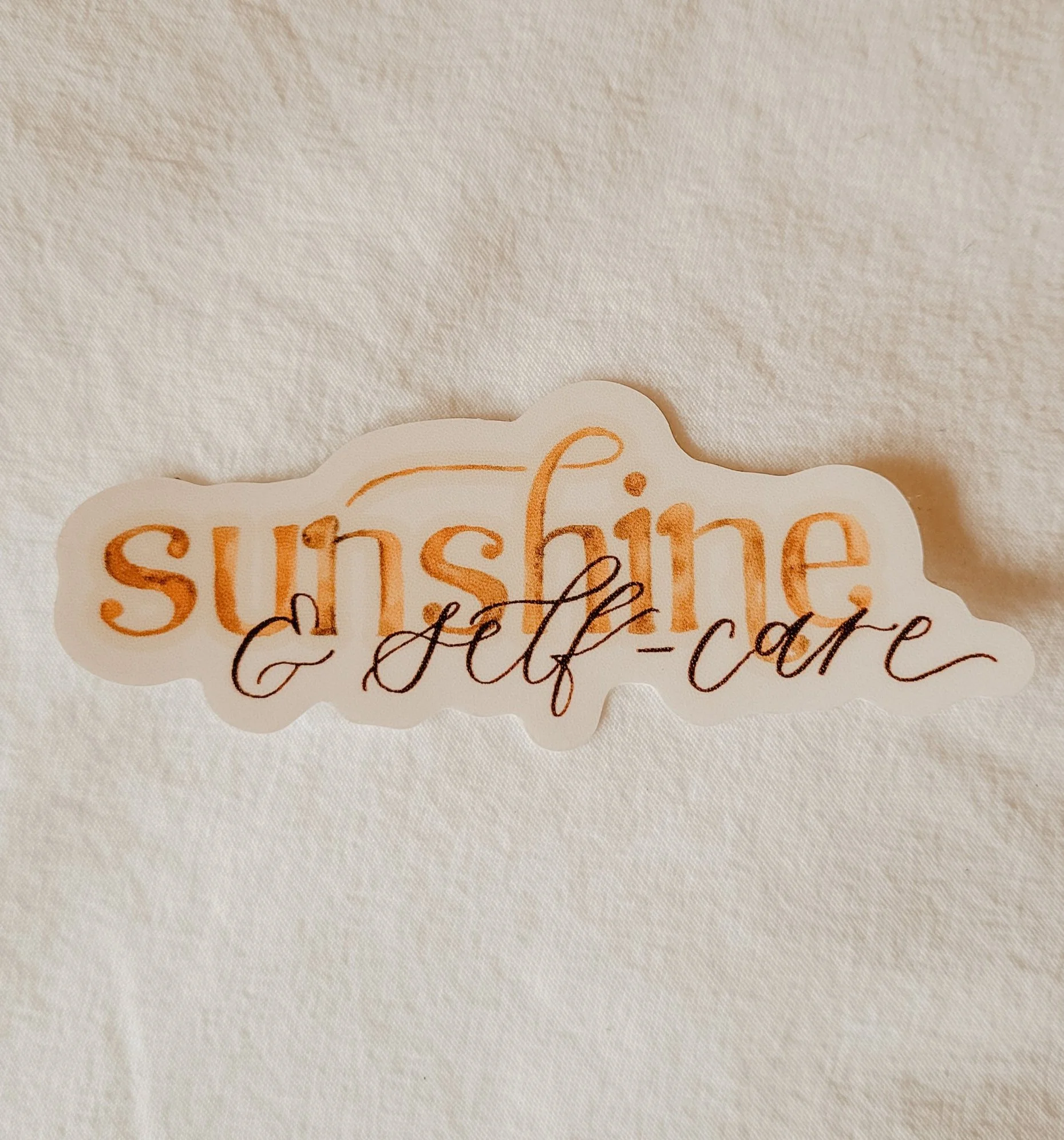 Sunshine & Self-care | Vinyl Sticker