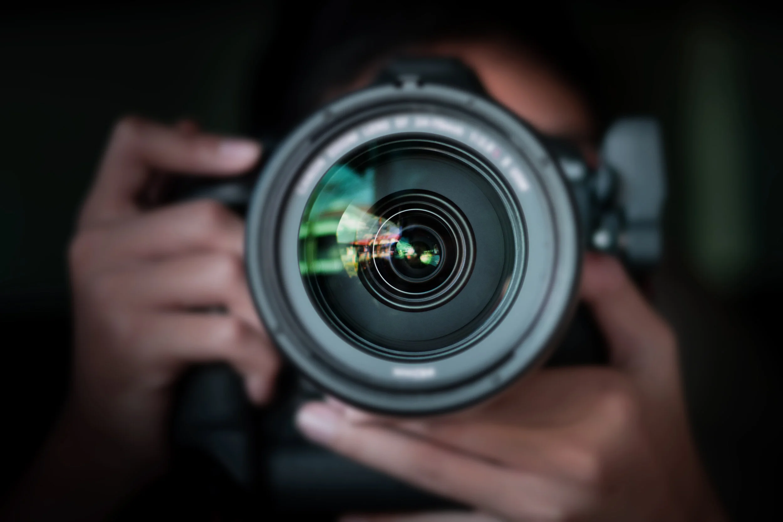 photographer  take pictures Snapshot with camera. man hand holdi