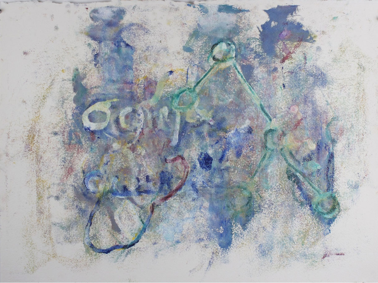    Soma , 2015   Oil on paper  22 x 30 inches 
