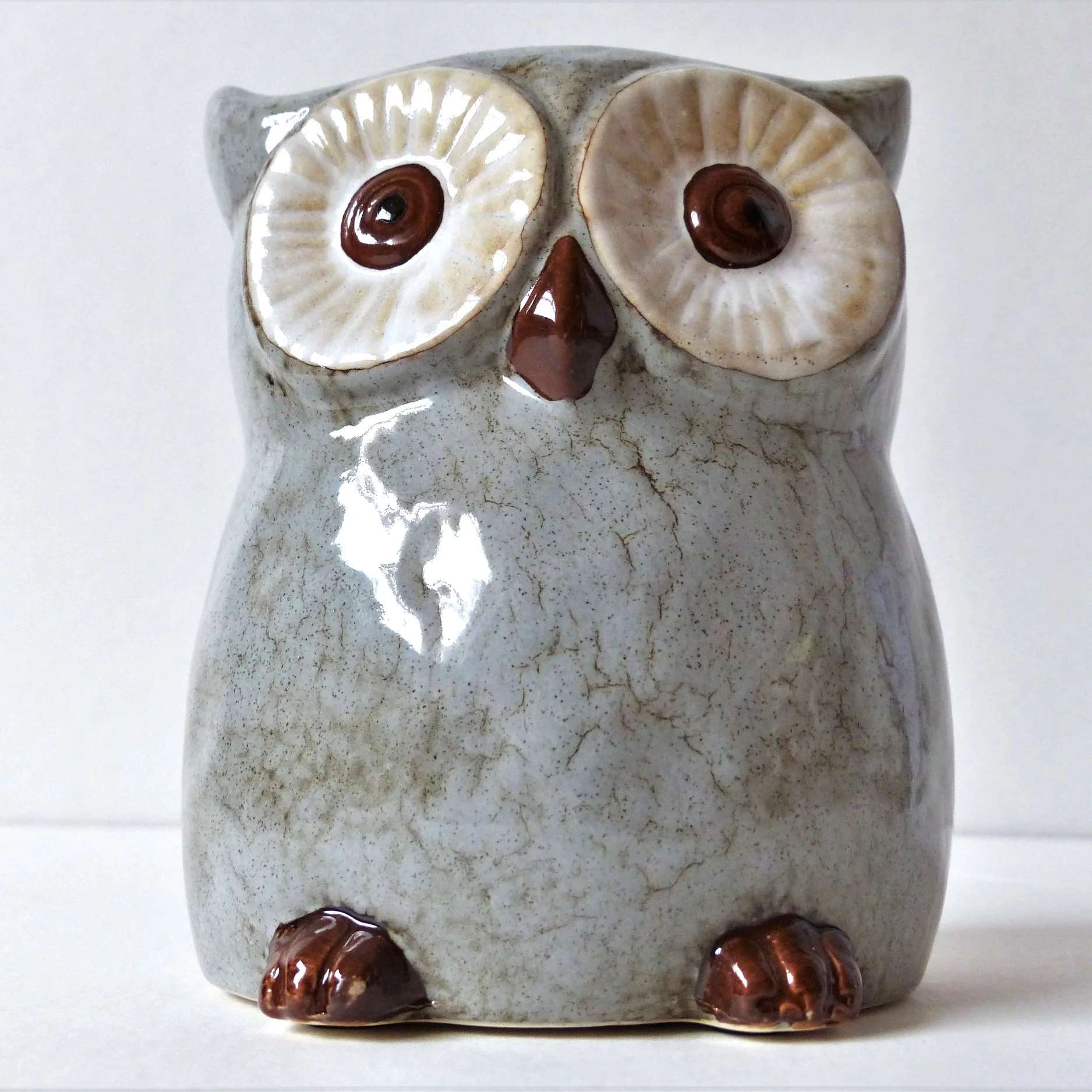 Village Pottery Owl Planter (medium &amp; large)
