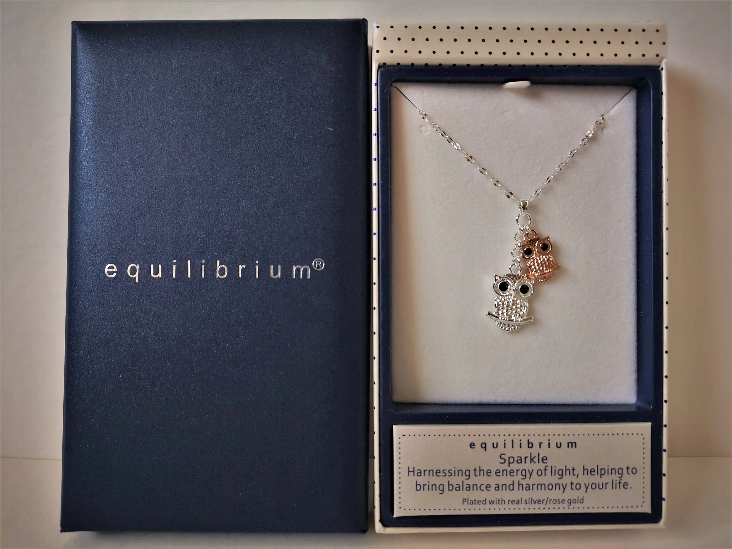 Equilibrium 'Pair of Owls' Necklace