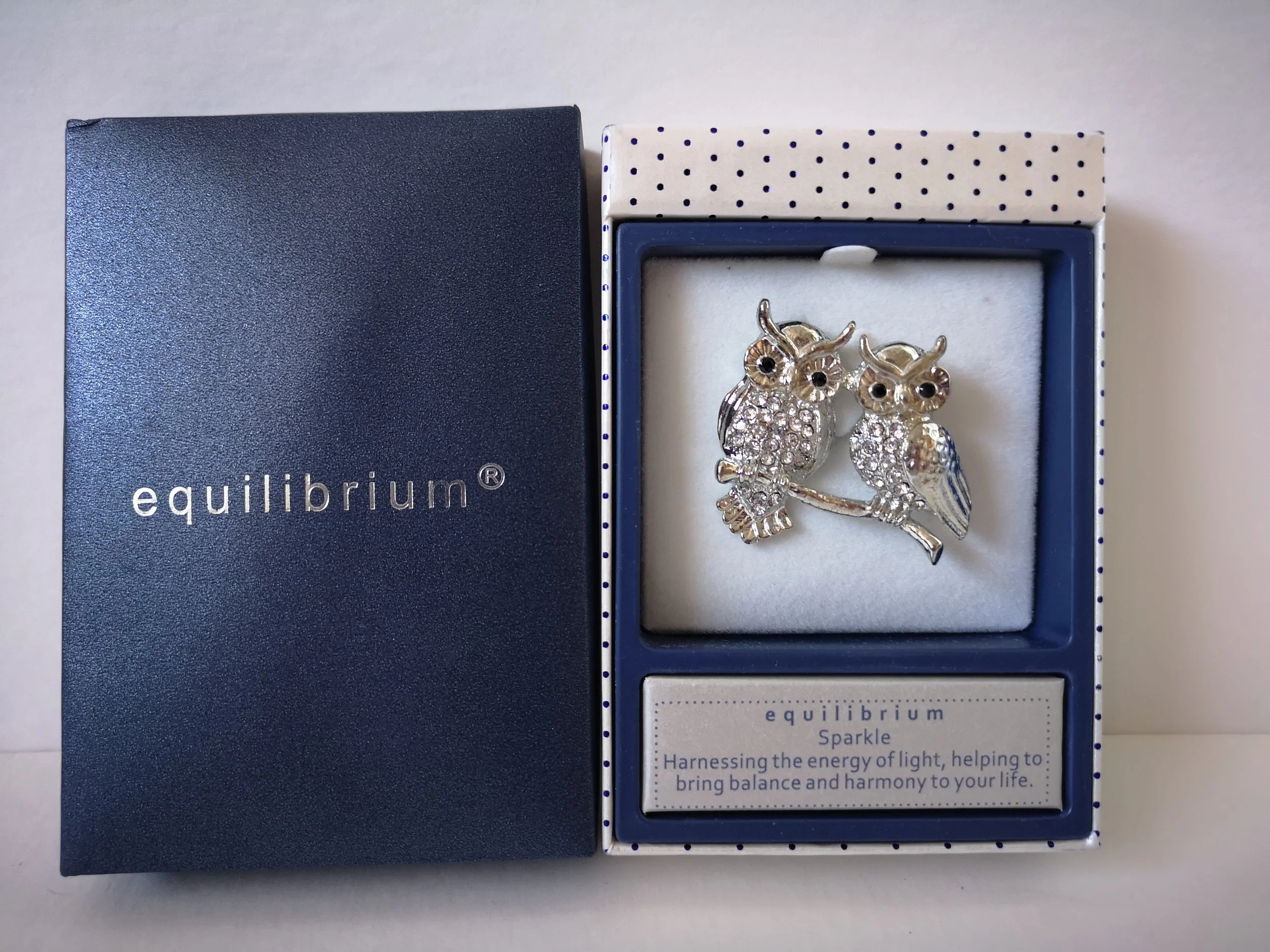 Equilibrium 'Owls on Branch' Brooch