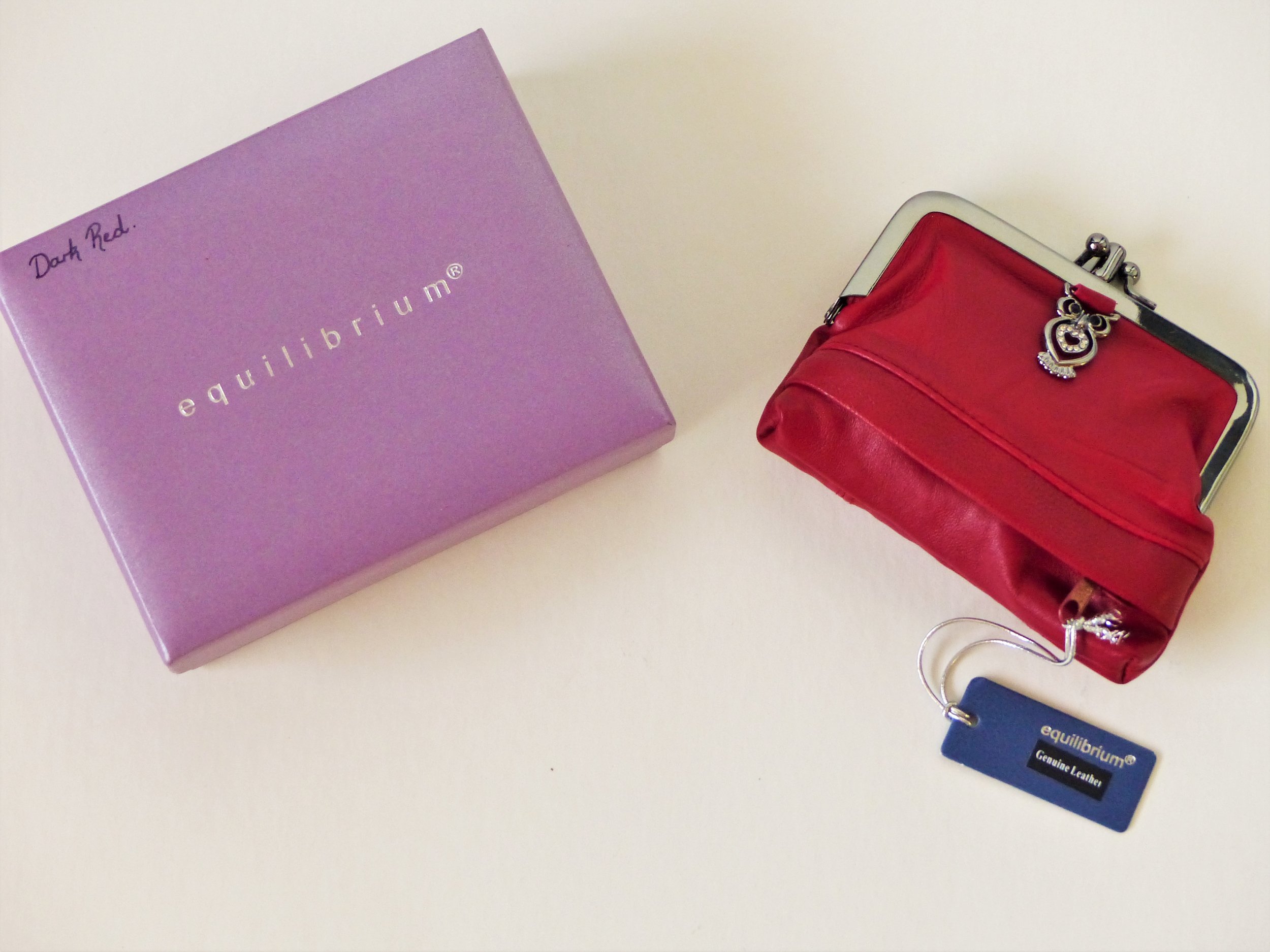 Equilibrium Leather Diamante Clasp Purse