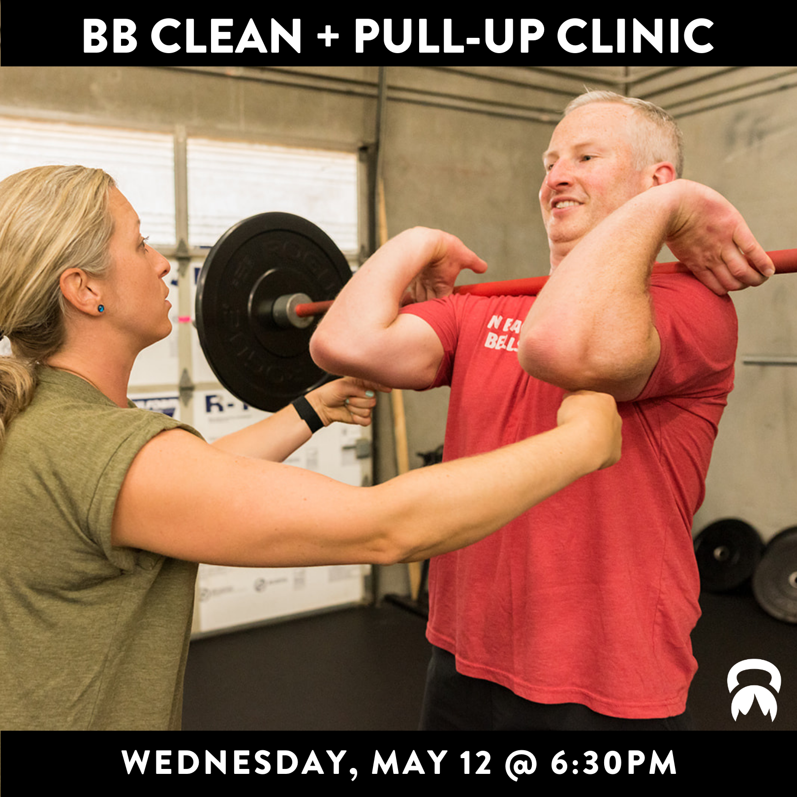 Barbell Clean + Pull-Up Clinic