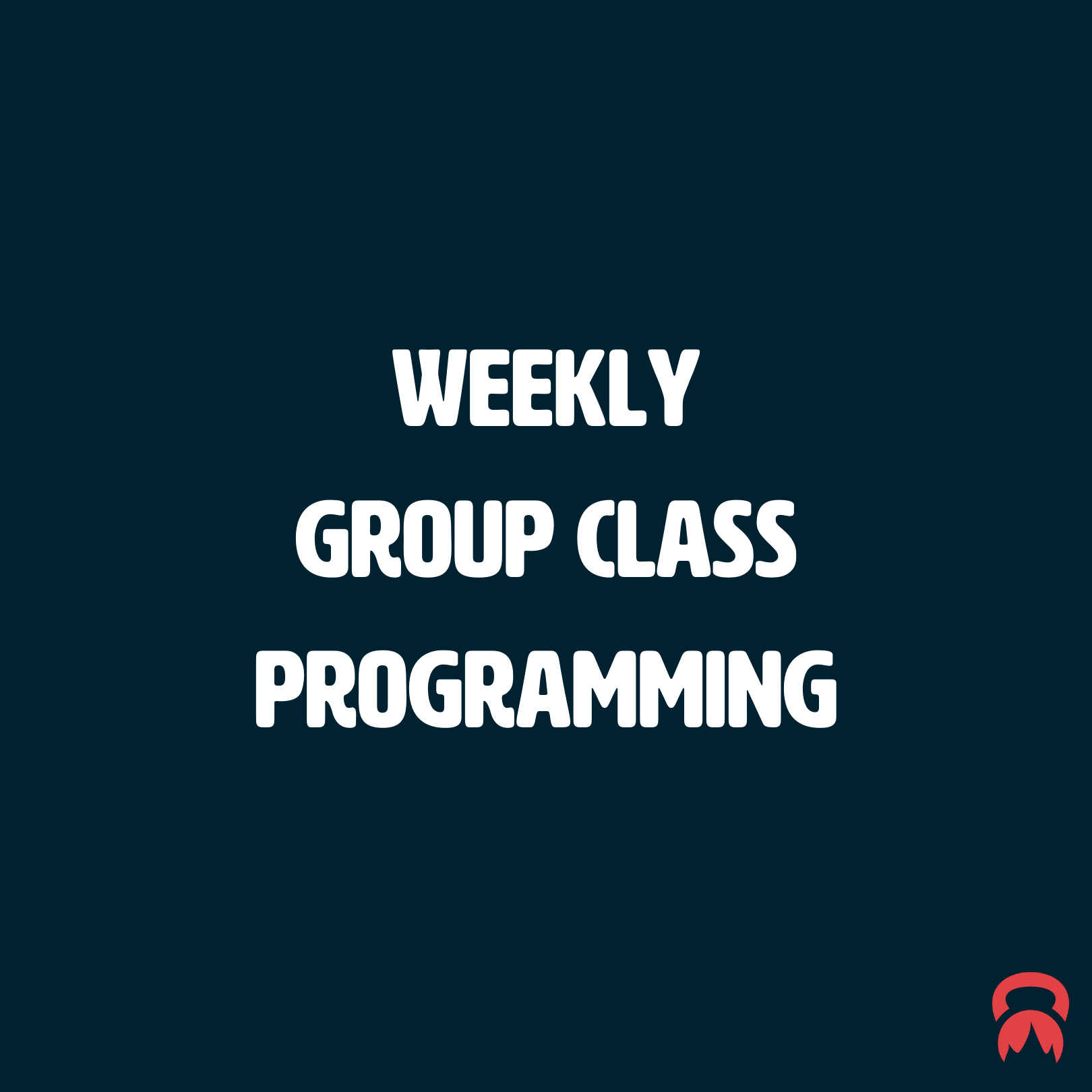 Group Class Programming: Week of 3/3/25